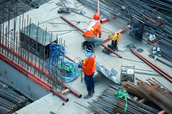 Débarras de ferraille sur chantier